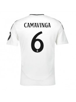 Muži Futbalové oblečenie Real Madrid Eduardo Camavinga #6 2024-25 Krátky Rukáv - Domáci